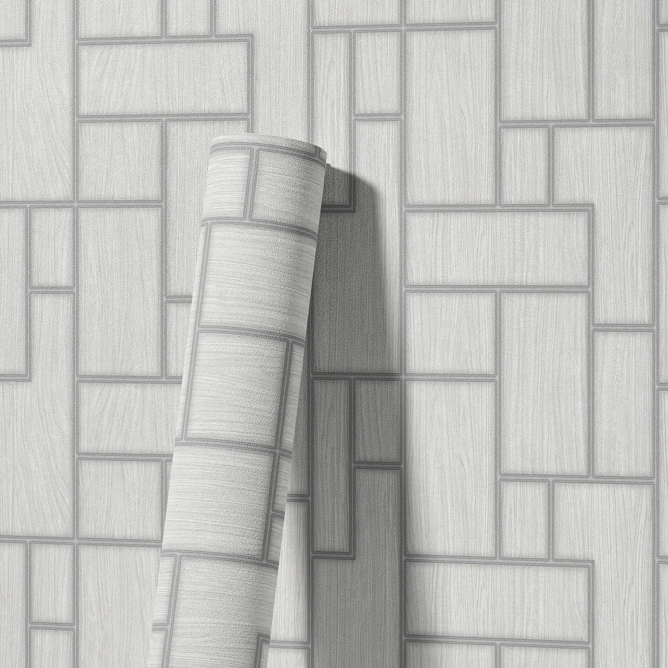White Embossed Wallpaper – Farmhouse Lodge (23108-1)